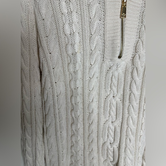 Ralph Lauren Super Quality Goods Zip Neck Cable Knit Sweater - Picture 4 of 8